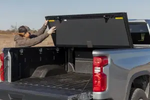 Rough Country - 49120651 | Rough Country Hard Tri-Fold Flip Up Bed Cover Chevrolet Silverado / GMC Sierra 2500 HD & 3500 HD | 6'9" Bed - Image 11