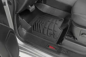 Rough Country - SM21612 | Rough Country Sure Fit Floor Mats For Crew Cab Chevrolet Silverado / GMC Sierra 1500, 2500 HD & 3500 HD | First & Second Row, Front Row Bucket Seats - Image 4
