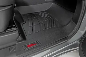 Rough Country - SM21612 | Rough Country Sure Fit Floor Mats For Crew Cab Chevrolet Silverado / GMC Sierra 1500, 2500 HD & 3500 HD | First & Second Row, Front Row Bucket Seats - Image 7