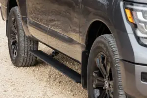 PSR055110 | Rough Country Power Retractable Running Boards With LED Lights (2017-2024 Titan 2WD/4WD | Crew Cab)