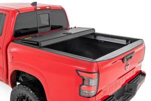 Rough Country - 49520551A | Rough Country Hard Tri-Fold Flip Up Bed Cover For Nissan Frontier 2WD/4WD | 5' Bed - Image 3