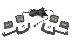 80841 | Rough Country LED Ditch Light Kit For Chevrolet Silverado 1500 | Spectrum Series