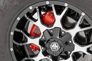 Rough Country - 71140A | Rough Country Caliper Covers For Jeep Wrangler / Wrangler Unlimited  | Red, Front and Rear - Image 6