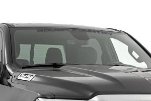 84166BG | Rough Country Window Decal | 3.6 X 35 Inch, Gloss Black