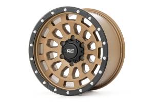 Rough Country - 87170918 | Rough Country 87 Series Wheel | Simulated Beadlock | Bronze/Black | 17x8.5 | 5x5 | +0mm - Image 2