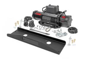 92075 | Rough Country Winch Plate For Mahindra Roxor | With PRO12000S Winch