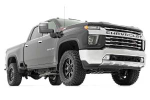 Rough Country - 95870RED | Rough Country 3 Inch Lift Kit For Chevrolet Silverado / GMC Sierra 2500 HD & 3500 HD 2WD/4WD | Red Finish Arms, No Factory Rear Overloads, V2 Monotube Shocks - Image 3