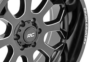 Rough Country - 96200012 | Rough Country 96 Series Wheel | One-Piece / Gloss Black / 20x9 / 6x5.5 / +0mm - Image 3
