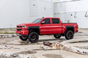 Rough Country - F-C11413A-GAN | Rough Country Pocket Fender Flares Chevrolet Silverado 1500 (2014-2018) / 2500 HD (2015-2019) | 5' 8" Bed, Silver Ice Metallic - Image 6