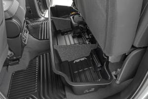 Rough Country - RC09061 | Rough Country Under Seat Storage Chevrolet Silverado / GMC Sierra 1500, 2500 HD & 3500 HD | Double Cab, Without Lockable Lid - Image 7