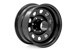 Rough Country - RC51-5165 | Rough Country Steel Wheel Black | 15x10 | 5x4.5 | 3.30 Bore | -39 - Image 2