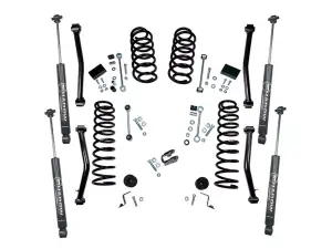 K189 | Superlift 4 Inch Suspension Lift Kit with Constant Rate Coils and Shadow Shocks (2018-2025 Wrangler JL Unlimited)