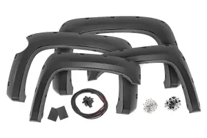 F-C11612A-GAZ | Rough Country Pocket Fender Flares For Chevrolet Silverado 1500 (2007-2013) | 5' 9" Bed, Summit White