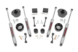 79430 | Rough Country 2.5 Inch Lift Kit For Jeep Wrangler JL / Jeep Wrangler Unlimited | Premium N3 Shocks