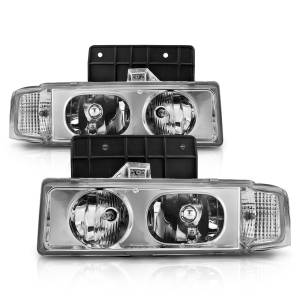 111001 | Anzo USA Crystal Headlights Chrome 1pc (1995-2002 Astro Van)