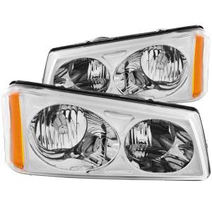 Anzo USA - 111010 | Anzo USA Crystal Headlights Chrome (2003-2006 Avalanche, 2003-2006 Silverado 1500, 2500 HD, 3500 HD) - Image 2