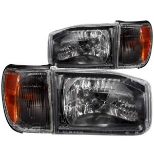 111051 | Anzo USA Crystal Headlights Black (1999-2004 Pathfinder)