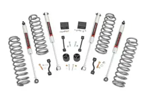 79740 | Rough Country 2.5 Inch Lift Kit For Jeep Wrangler Unlimited & Rubicon 4WD | M1 Monotube Shocks
