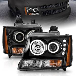 Anzo USA - 111109 | Anzo USA Projector Headlights w/ RX Halo Black (2007-2013 Avalanche | 2007-2014 Suburban, Tahoe) - Image 7