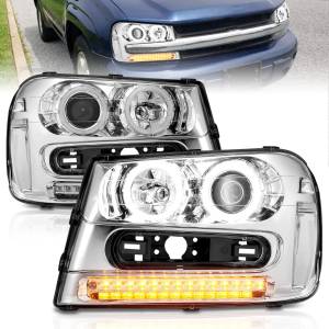 Anzo USA - 111131 | Anzo USA Projector Headlights w/ RX Halo Chrome (2002-2009 Trailblazer) - Image 7