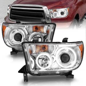 Anzo USA - 111173 | Anzo USA Projector Headlights w/ RX Halo Chrome (2007-2013 Tundra | 2008-2017 Sequoia) - Image 6