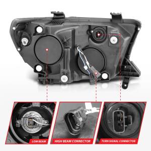 Anzo USA - 111174 | Anzo USA Projector Headlights w/ RX Halo Black (2007-2013 Tundra | 2008-2017 Sequoia) - Image 3