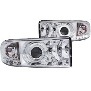 Anzo USA - 111195 | Anzo USA Projector Headlights w/ Halo Chrome (1994-2001 Ram 1500 | 1994-200 Ram 2500, 3500) - Image 2