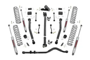 91630 | Rough Country 3.5 Inch Lift Kit, 4 Door For Jeep Wrangler JL Rubicon 4WD | Premium N3 Shocks