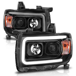 111381 | Anzo USA Projector Headlights Plank Style Black (2015-2019 Canyon)