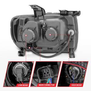 Anzo USA - 111381 | Anzo USA Projector Headlights Plank Style Black (2015-2019 Canyon) - Image 4