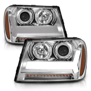 Anzo USA - 111391 | Anzo USA Projector Headlights Lighgt Bar Style Chrome (2006-2009 Trailblazer) - Image 2
