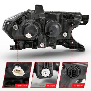 Anzo USA - 111396 | Anzo USA Projector Headlights Plank Style w/ Switchback Black (2016-2023 Tacoma) - Image 3