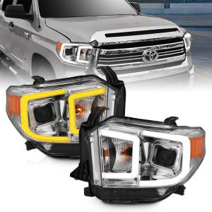 Anzo USA - 111415 | Anzo USA Projector Headlights Plank Style w/ Switchback Chrome (2014-2019 Tundra) - Image 7