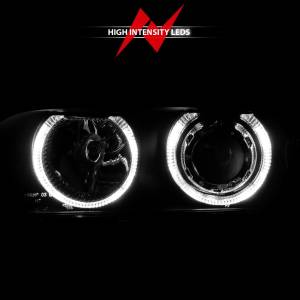 Anzo USA - 121017 | Anzo USA Projector Headlights w/ Halo Black (1997-2001 5 Series E39) - Image 5