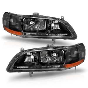 121052 | Anzo USA Crystal Headlights Black (1998-2002 Accord)