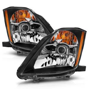 121108 | Anzo USA Crystal Headlights Black (2003-2005 350Z)