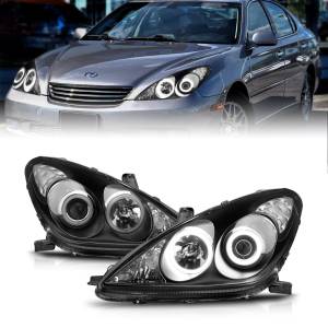 Anzo USA - 121232 | Anzo USA Projector Headlights w/ Halo Black (2002-2003 ES300 | 2004-2006 ES330) - Image 6