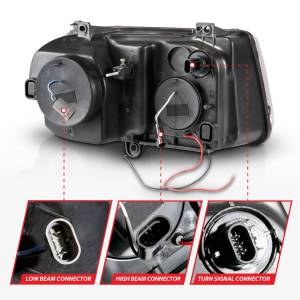 Anzo USA - 121251 | Anzo USA Projector Headlights w/ Halo Black (2005-2010 300C) - Image 4