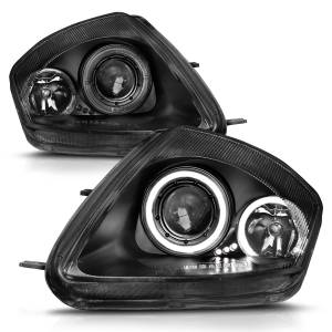 Anzo USA - 121332 | Anzo USA Projector Headlights w/ Halo Black (2000-2005 Eclipse) - Image 2