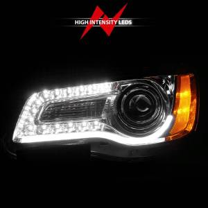 Anzo USA - 121494 | Anzo USA Projector Headlights Plank Style Chrome (2011-2014 300) - Image 5