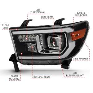 Anzo USA - 111447 | Anzo USA Projector Plank Style Black (2007-2013 Tundra | 2008-2017 Sequoia) - Image 4