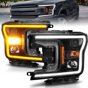 Anzo USA - 111509 | Anzo USA Projector Headlight Plank Style w/ Switchback Black (2018-2020 F150 Pickup) - Image 6