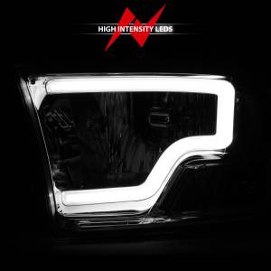 Anzo USA - 111516 | Anzo USA Crystal Headlights w/ Light Bar Chrome (2009-2018 Ram 1500 | 2010-2018 Ram 2500, 3500) - Image 5