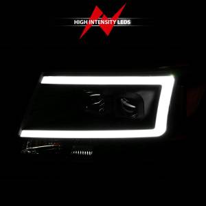 Anzo USA - 111541 | Anzo USA Projector Headlights w/ Light Bar Black Housing (2004-2008 F150 | 2006-2008 Mark LT) - Image 5
