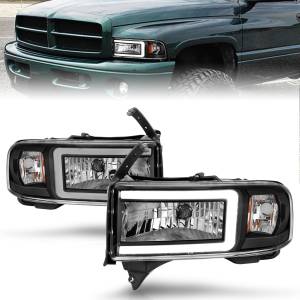 Anzo USA - 111554 | Anzo USA Crystal Headlights w/ Light Bar Black Housing (1994-2001 Ram 1500 | 1994-2002 Ram 2500, 3500) - Image 6