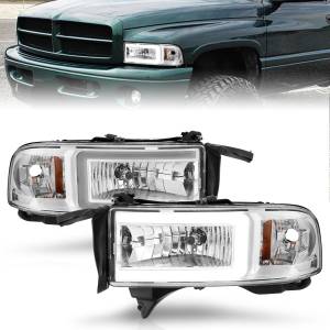 Anzo USA - 111555 | Anzo USA Crystal Headlights w/ Light Bar Chrome Housing (1994-2001 Ram 1500 | 1994-2002 Ram 2500, 3500) - Image 6