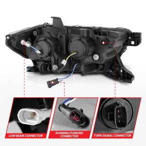 Anzo USA - 111562 | Anzo USA Full Led Projector Headlights w/ Light Bar Sequential Black Housing w/ Initiation Light (2016-2023 Tacoma) - Image 3