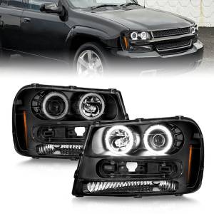 Anzo USA - 111572 | Anzo USA Projector Headlights w/ Halo Black Housing (2002-2009 Trailblazer) - Image 6