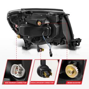 Anzo USA - 111582 | Anzo USA Full Led Projector Headlights w/ Light Bar Switchback Sequential Chrome Housing w/ Initiation Light (2005-2011 Tacoma) - Image 3