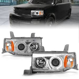 Anzo USA - 121348 | Anzo USA Projector Headlights w/ Halo Chrome G2 (2004-2007 Scion Xb) - Image 6